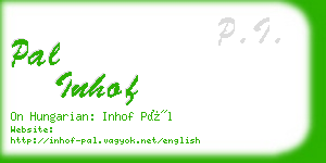 pal inhof business card